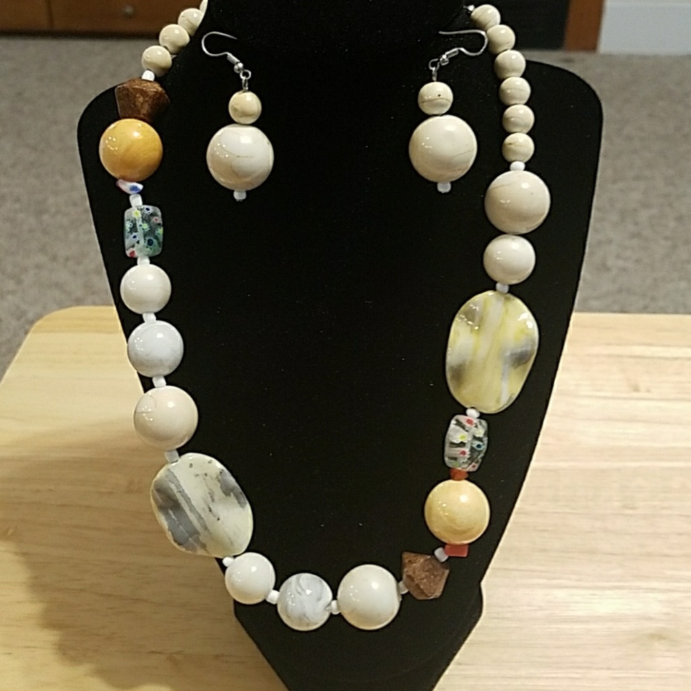 Necklace matching earrings